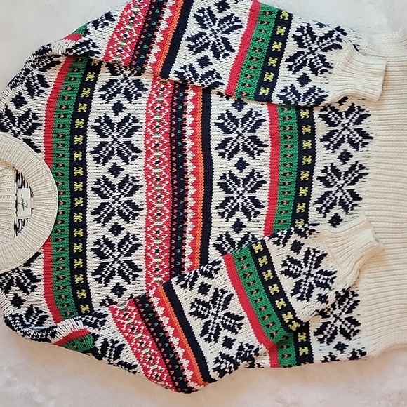 Aerie Cozy Multicolor Christmas Knit Sweater. XS - Picture 1 of 5